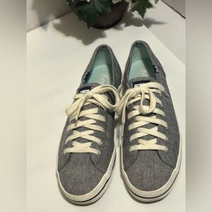 Keds Gray and White Women Shoes